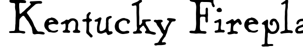 Kentucky Fireplace font preview